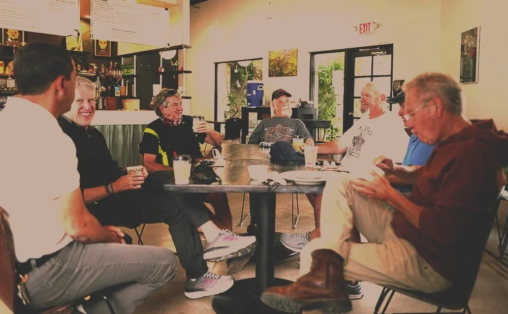 People talking over coffee