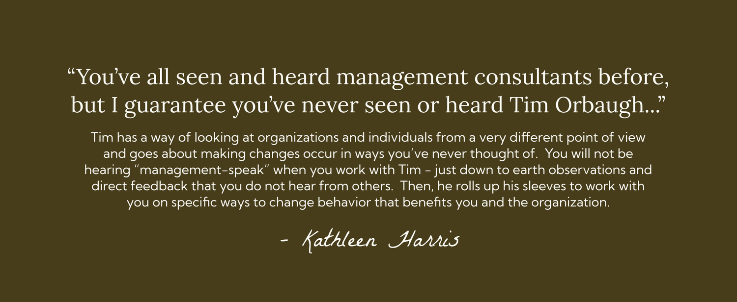 Testimonial from Kathlene Amos about working with Tim Orbaugh